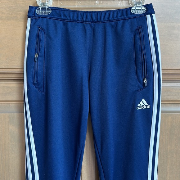 New Adidas climalite speedkick side stripe tapered leg jogger track pants - Picture 5 of 8